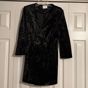 Lush black velvet mini dress or jacket never worn brand new no tags
